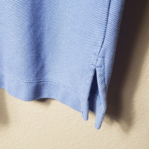 Tommy Bahama Marlin & Rossi Pique Mesh Short Sleeve Blue Polo Shirt-Size L - Picture 4 of 8